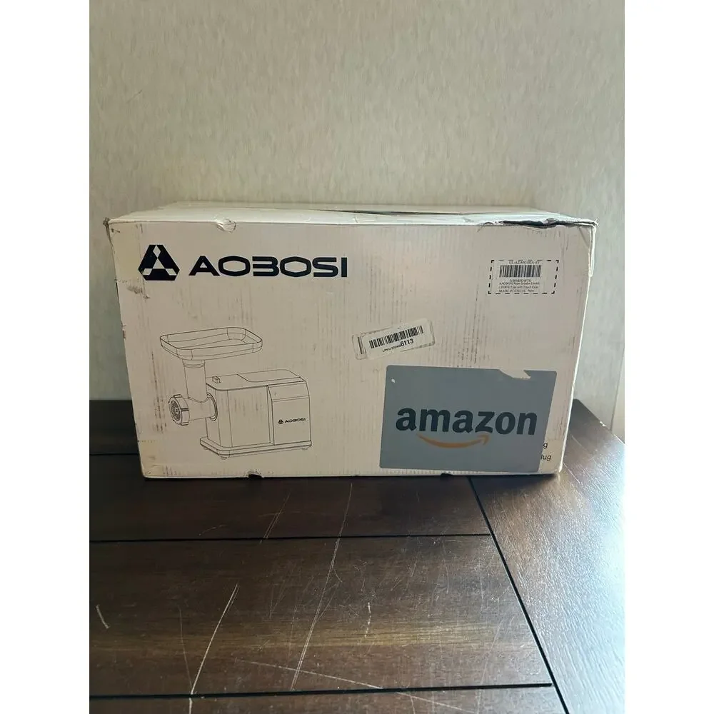 AOBOSI Electric Meat Grinder AZ-MG192A Stainless Steel Sausage Stuffer Reverse